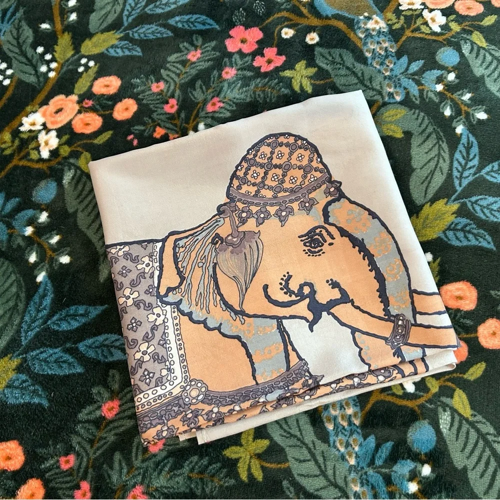 Jim Thompson Silk Elephant Scarf